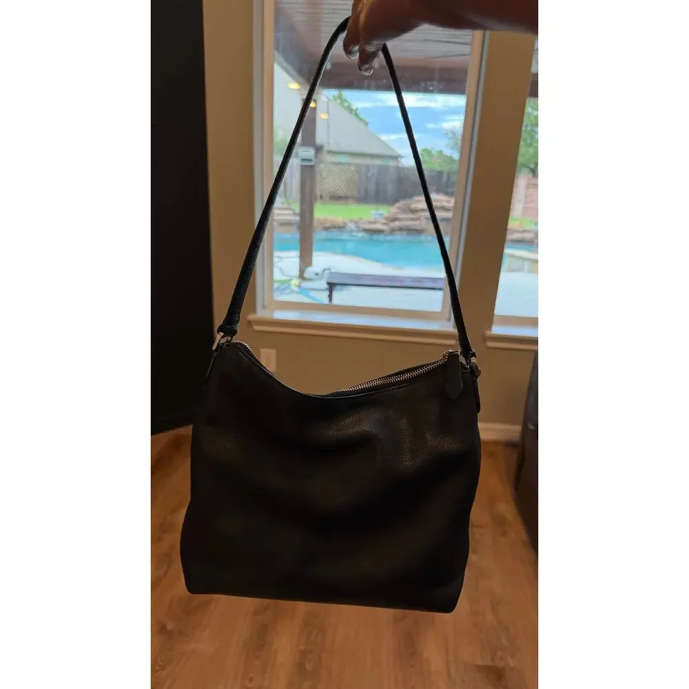 Kate Spade New York Black Leather Hobo Shoulder Bag